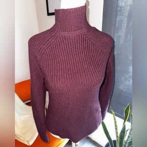Armani Exchange Deep Burgendy Turtleneck Sweater